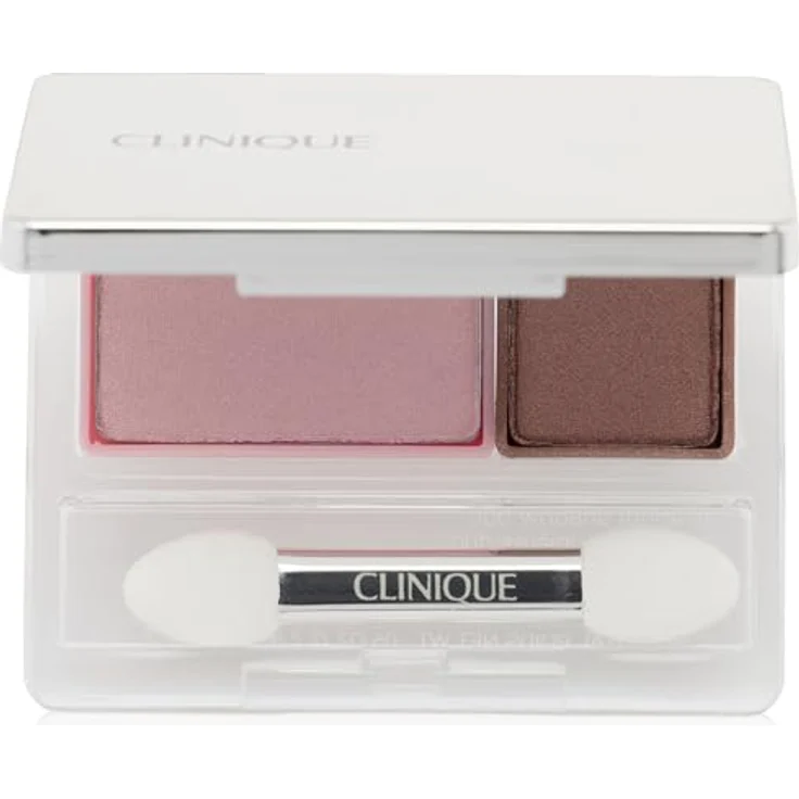 Clinique All About Shadow™ Duo Lidschatten, Farbton Strawberry Fudge - Shimmer, 1,7 g, langanhaltende, blendbare Farbabdeckung – Bild 1