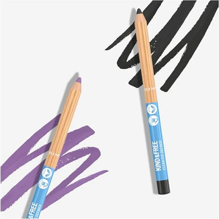 Rimmel Kind & Free Eyeliner, intensiver Liquid Eyeliner in Farbton 6 Anime Blue, 1,1 g – Bild 8