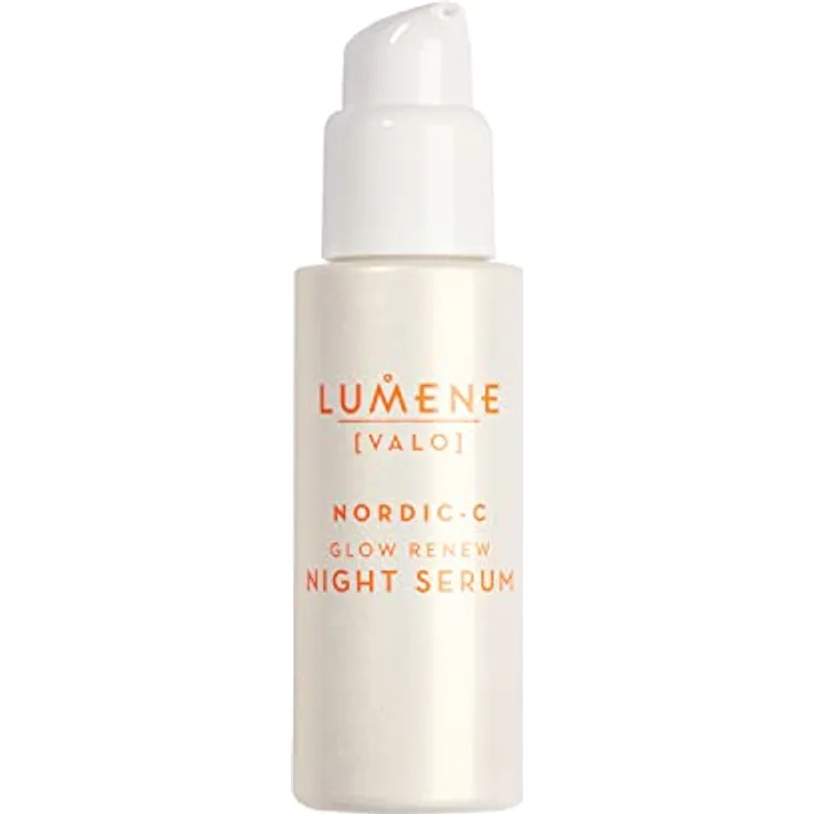 LUMENE NORDIC-C [VALO] Glow Renew Night Serum 30ml, Gesichtscreme zur Übernacht-Renovierung des Glanzes