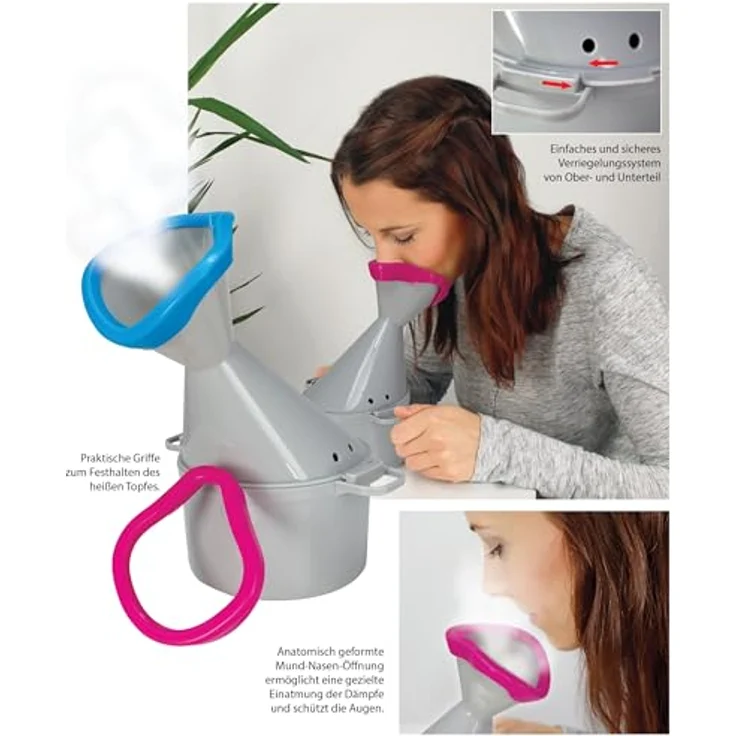 Hydas Inhalator Premium, mit 2 Soft-Aufsätzen – Bild 7