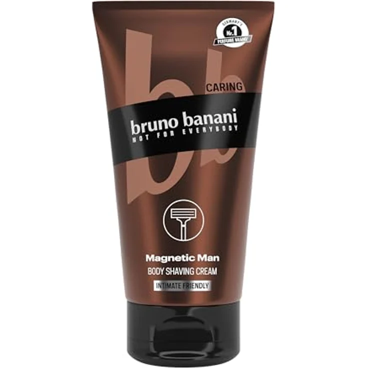 bruno banani Body Shaving Cream Magnetic Man, 3-in-1-Rasiercreme mit fesselnd-holzigem Duft und natürlicher Formel, 150ml – Bild 1