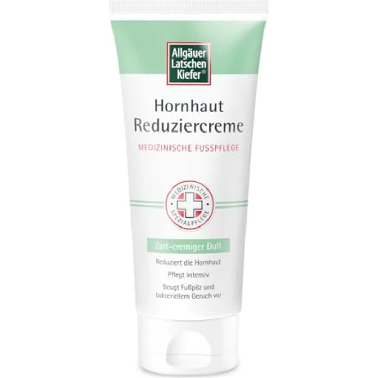 Allgäuer Latschenkiefer Hornhaut Reduziercreme, cremig, medizinische Fußpflege mit Fruchtsäuren, 100 ml – Bild 1