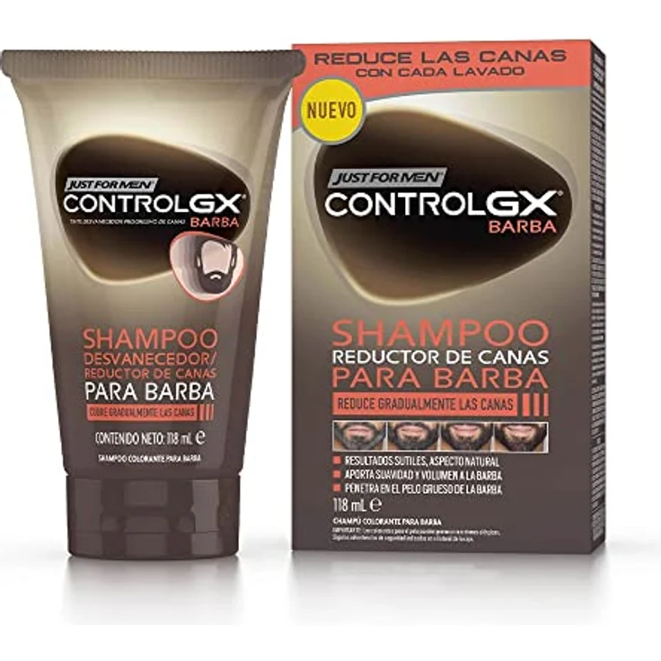 Just For Men CONTROL GX Champú reductor de canas para barba, 118 ml – Bild 2