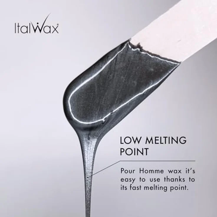 Italwax Wachsperlen Pour Homme empfohlen für Herren 1 kg Heißwachs – Bild 3
