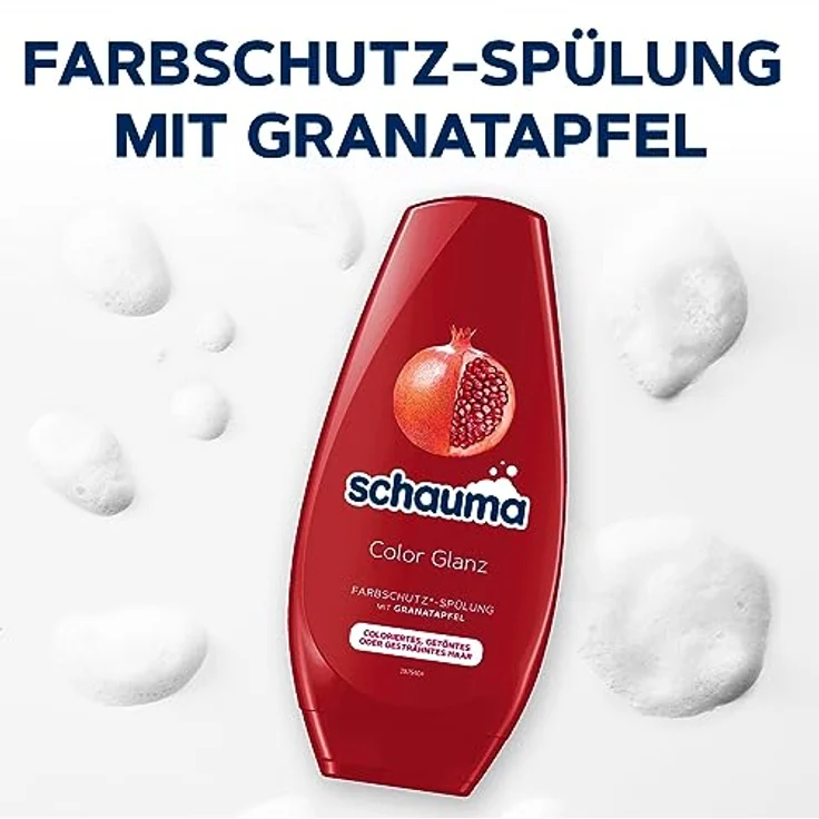 Schauma Farbschutz Spülung Color Glanz (250 ml), Haarspülung für langanhaltenden Glanz bei coloriertem, getöntem oder gesträhntem Haar – Bild 4