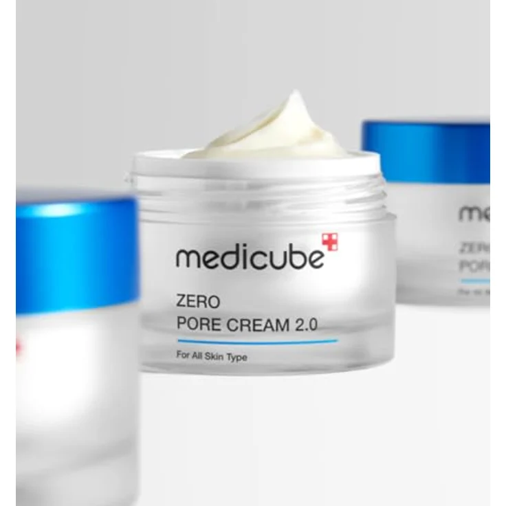Medicube Zero Pore Cream 2.0, Gesichtscreme mit Hyaluronsäure, Panthenol und Allantoin zur Reduzierung von Poren, 50ml – Bild 2
