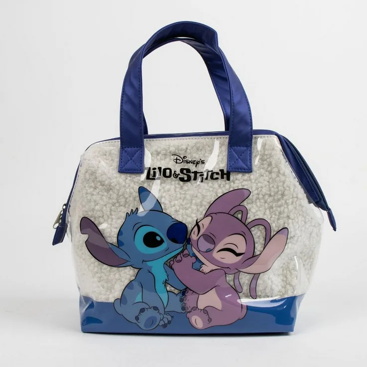 Lilo & Stitch Kulturbeutel Damen Toilettentasche mit wasserabweisendem Material und integriertem Haken für Urlaub und Alltag