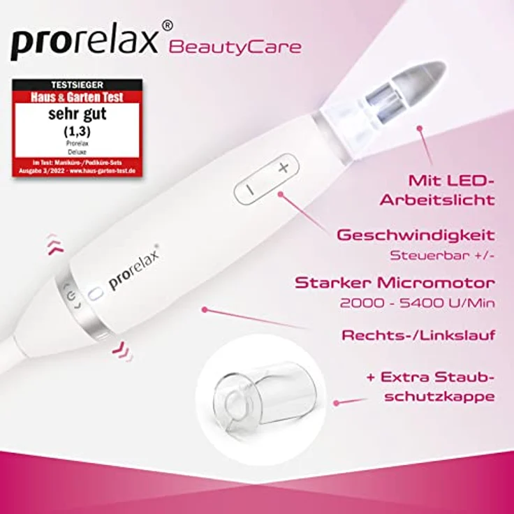 Prorelax Maniküre-Pediküre-Set DELUXE - Professionelle Hand- und Fußpflege für zuhause und unterwegs – Bild 6