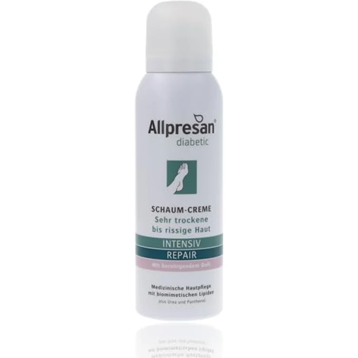 Allpresan diabetic INTENSIV + REPAIR Fußpflege - gegen sehr trockene bis rissige Haut - 125 ml – Bild 1