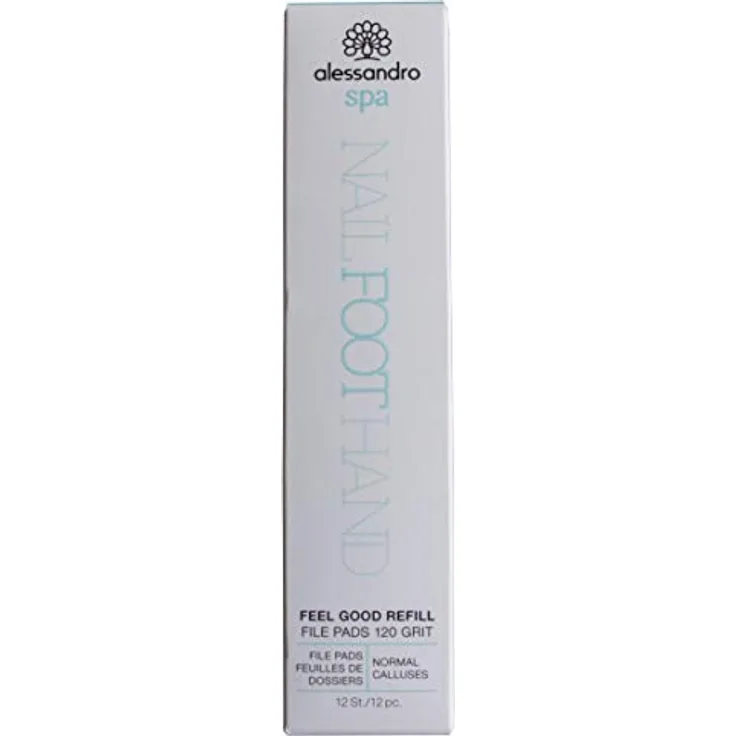 alessandro SPA FEEL GOOD REFILL 120 GRIT, 1 g - Einweg-feilenblätter für das feel good Starter Kit, 12St. - 120 Grit