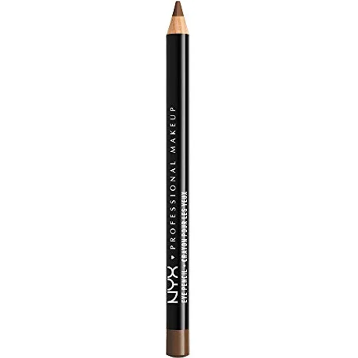 NYX Professional Makeup Eye and Eyebrow Pencil, präziser Eyeliner in Medium Brown, 1.2 g, abriebfest und leicht aufzutragen