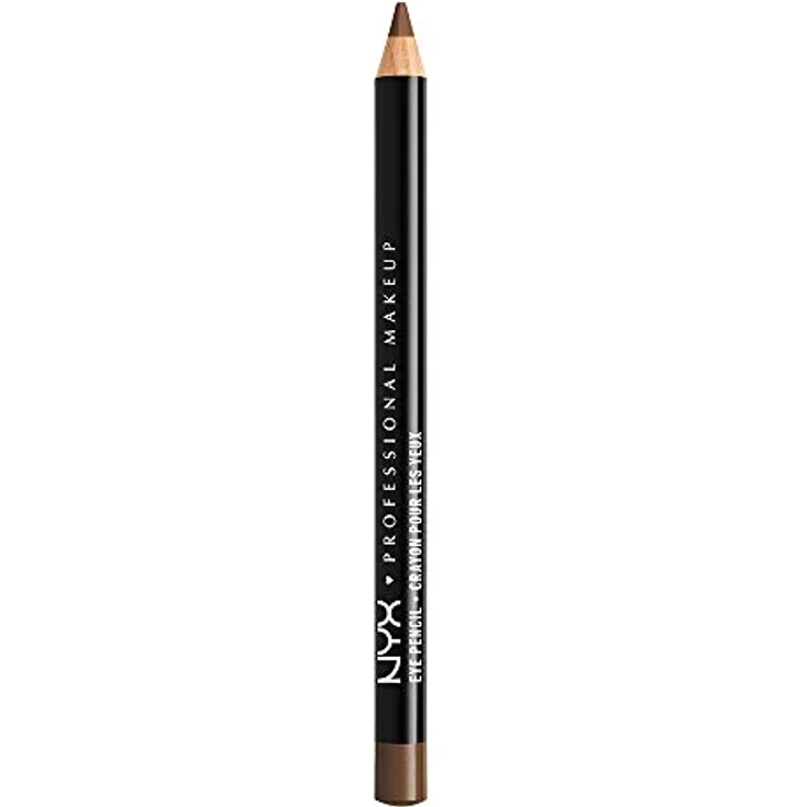 NYX Professional Makeup Eye and Eyebrow Pencil, präziser Eyeliner in Medium Brown, 1.2 g, abriebfest und leicht aufzutragen – Bild 1