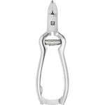 ZWILLING Nagelzange Premium, mit Pufferfeder und ergonomischer Form, besonders scharfe Schneiden für feste Finger- und Fußnägel, Silber