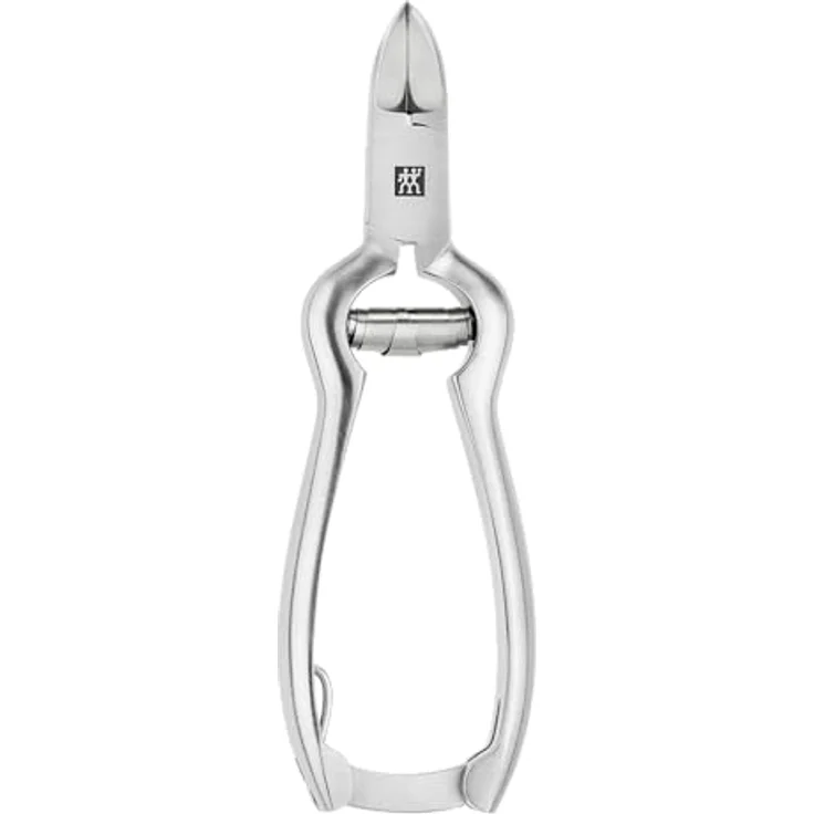 ZWILLING Nagelzange Premium, mit Pufferfeder und ergonomischer Form, besonders scharfe Schneiden für feste Finger- und Fußnägel, Silber – Bild 1