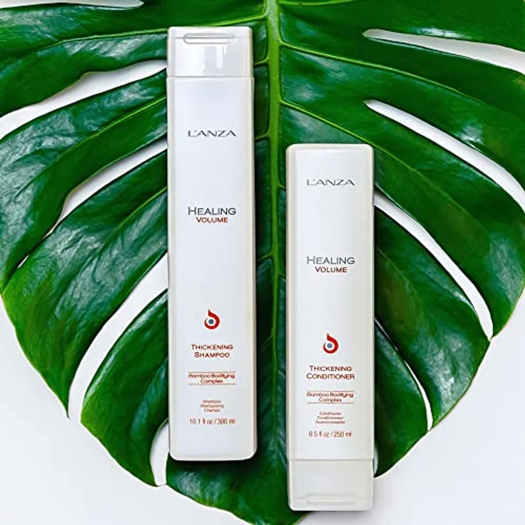 L'ANZA Heilungsvolumen Verdickendes Shampoo (300 ml), Verleiht Feinem und Plattem Haar Glanz, Volumen und Dichte, Reich an Bambus-Bodifying-Komplex und Keratin, Volumen Shampoo – Bild 5