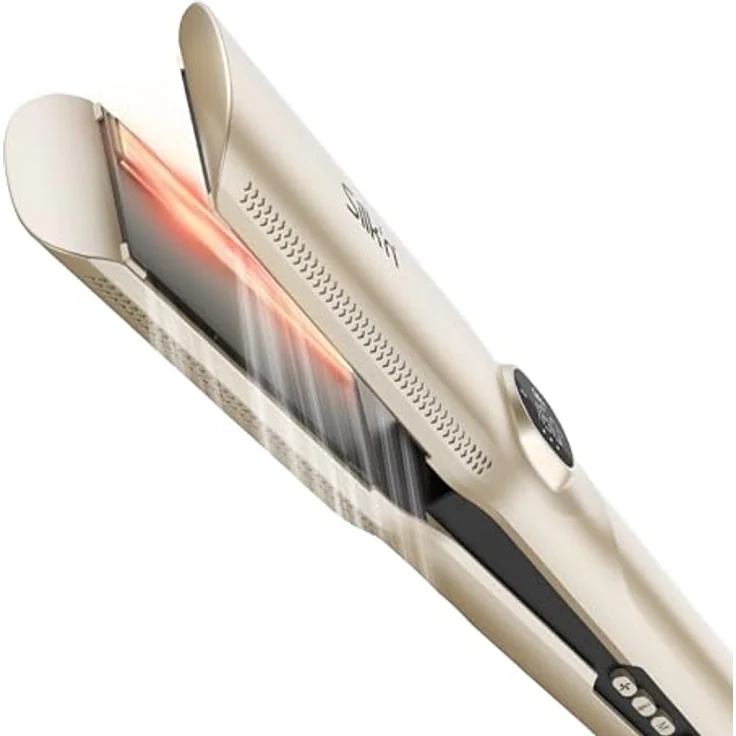 Silk'n SilkyAir Trinity 3-in-1-Tool, Glätteisen zum Trocknen und Stylen mit Keramikplatten, 80 °C–230 °C temperaturregulierbar, LED-Display, inklusive hitzebeständiger Reisetasche – Bild 2