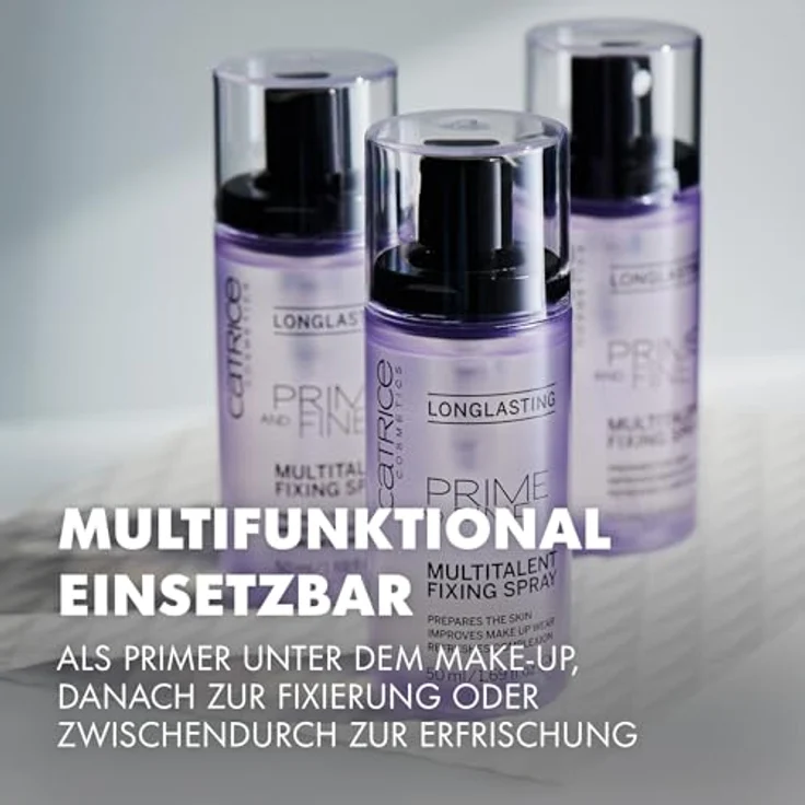Catrice Grundierung / Primer Catrice Grundierung / Primer Prime And Fine Multitalent Fixing Spray Gesichtsspray 50 ml – Bild 6