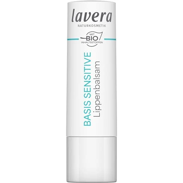 Lavera Basis Sensitive Lippenbalsam, Feuchtigkeitsspendend & Beruhigend für sensible Lippen, 24h Pflege, Naturkosmetik, 1 Stück – Bild 1