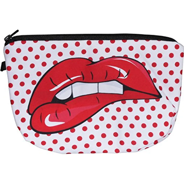 scarlet health | Kosmetiktasche »Beauty« für die Handtasche und als Kulturbeutel auf Reise; kleine, kompakte Schminktasche für Make-Up etc. (Mund 1)