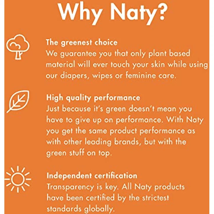 Naty Eco by Naty Slipeinlagen für Damen Normal, Bio-Slipeinlagen mit Bio-Baumwolle, kompostierbar, 32 Stück – Bild 5