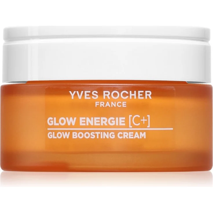 Yves Rocher Glow Energie, aufhellende Gesichtscreme für straffe Haut mit Vitamin C und E, 50 ml