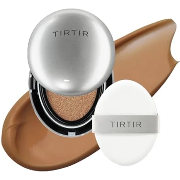 TIRTIR Mask Fit Aura Cushion Mini, feuchtigkeitsspendendes Make-up mit Hyaluronsäure, Farbton 43N Deep Cocoa, 4.5 g – Bild 1