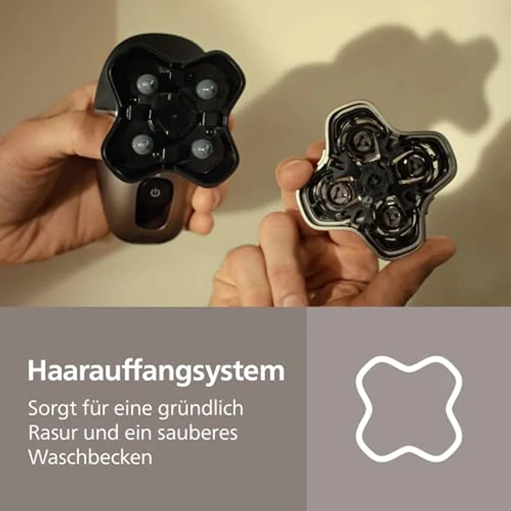 Philips Pro Series 9000, Glatzenrasierer mit 36 ComfortCut-Klingen, 360°-Scherkopf, wasserdicht, schwarz – Bild 7
