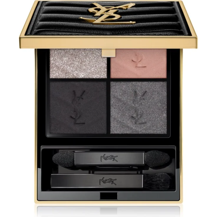 Yves Saint Laurent Couture Mini Clutch, Lidschattenpalette für Damen 700 Over Noir, 4 g mit spiegel und applikator, langanhaltende Farben