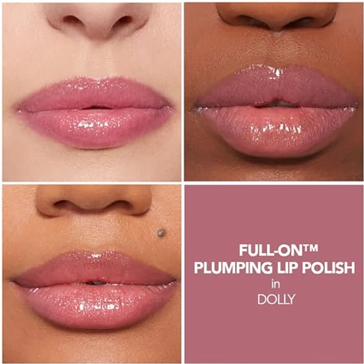 Buxom FULL-ON™ PLUMPING LIP POLISH GLOSS Volumen Lipgloss, Farbton Dolly, 4,45 ml, vegan, hochglänzend, feuchtigkeitsspendend – Bild 3
