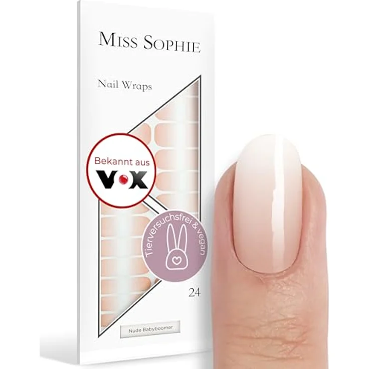 Miss Sophie's Nude Babyboomer Nagelfolie 24 Stk Nude Babyboomer – Bild 2