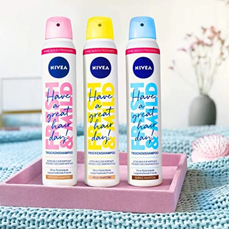 Nivea Haarpflege Shampoo Fresh Revive 3 In 1 Trockenshampoo Helle Haartöne 200 ml – Bild 7