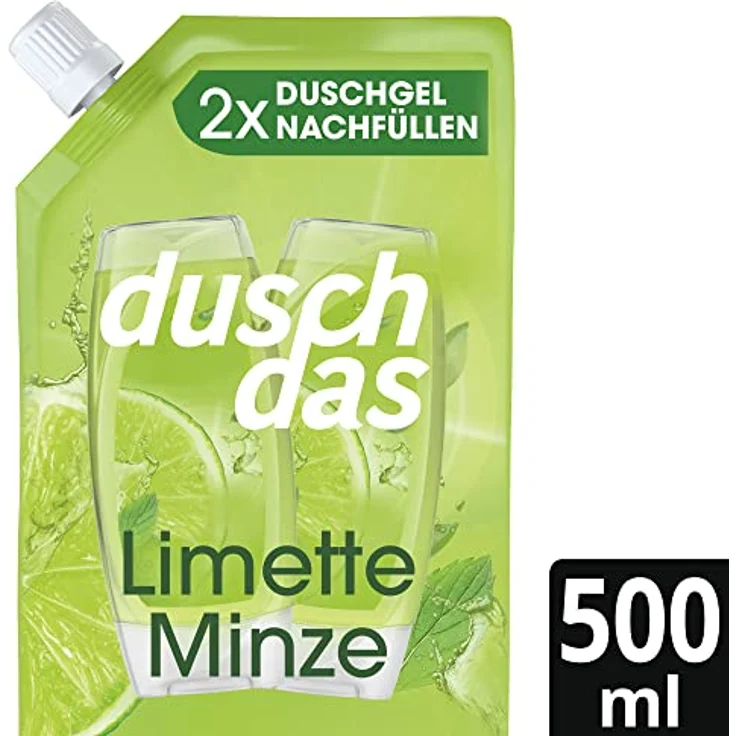 duschdas Limette Minze 3 in 1 Duschgel und Shampoo, 500 ml dermatologisch getestet – Bild 2