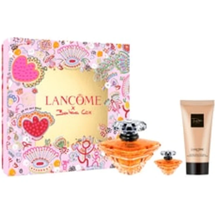 LANCÔME Trésor Duftset, 30 ml EdP + 7,5 ml Reisegröße + 50 ml Bodylotion, luxuriöser blumiger Duft