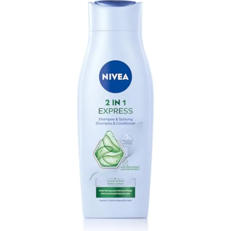 NIVEA Pflege Express 2 in 1 pH-Balance Shampoo + Spülung Haarshampoo 400 ml