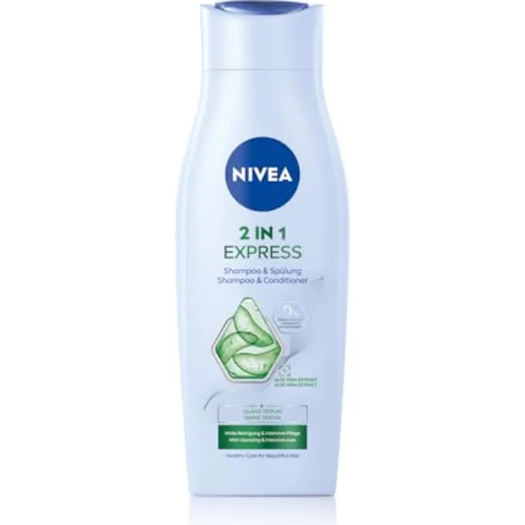 NIVEA Pflege Express 2 in 1 pH-Balance Shampoo + Spülung Haarshampoo 400 ml – Bild 1