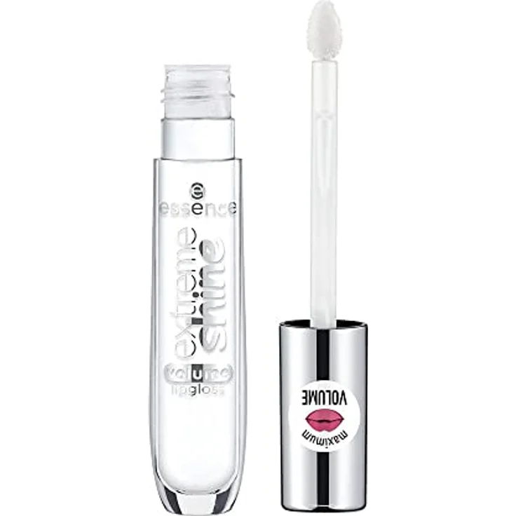 essence extreme shine volume lipgloss, Lip Gloss, Nr. 01 Crystal Clear, transparent, strahlend frisch, glänzend, transluzent, vegan, ölfrei, ohne Alkohol (5ml) – Bild 3
