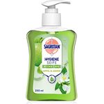 Sagrotan Handseife Grüner Apfel und Jasminblüte – Hygienische Flüssigseife – 1 x 250 ml Seifenspender