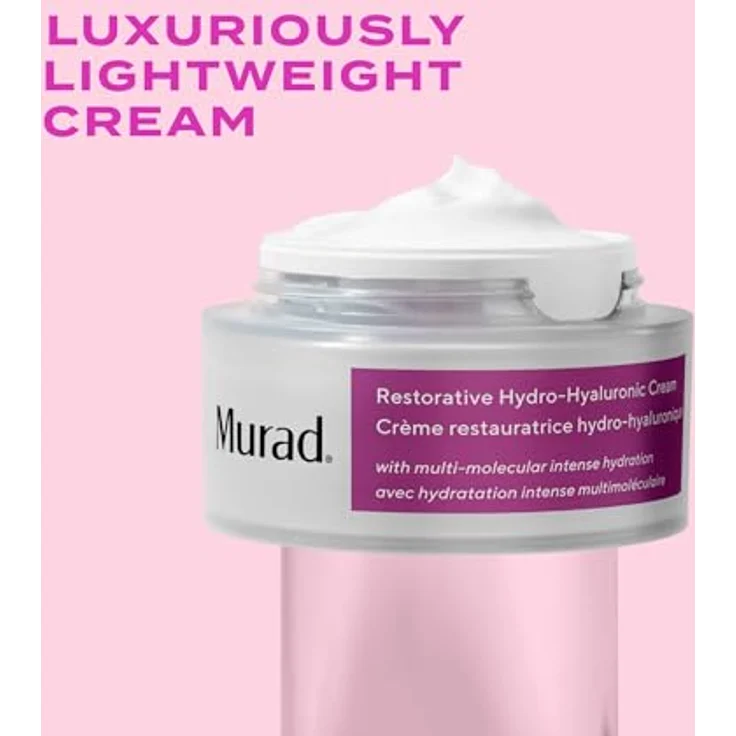 Murad Restorative Hydro-Hyaluronic Cream, feuchtigkeitsspendende Gesichtscreme mit Hyaluronsäure, 50 ml – Bild 4
