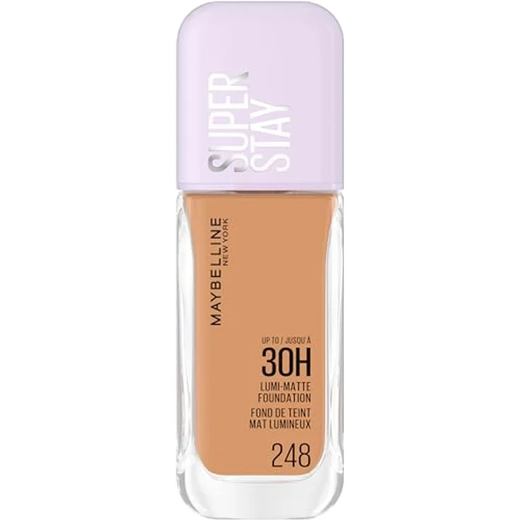 Maybelline Super Stay Lumi Matte Foundation, 35 ml, Farbe 248, luftige Textur mit lichtreflektierenden Partikeln für strahlenden Teint – Bild 1