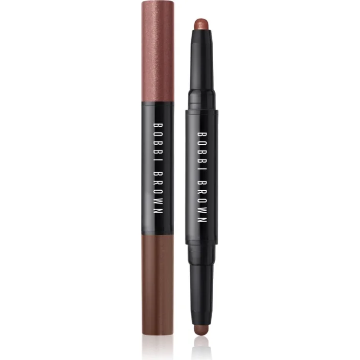 Bobbi Brown Long-Wear Cream Shadow Stick Duo, Lidschatten-Stift in Rusted Pink / Cinnamon, 1.6 g, langanhaltend mit Glitzereffekt