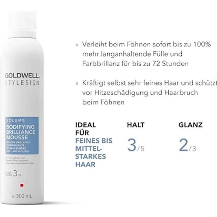 Goldwell Stylesign Volume Bodyfying Brilliance Mousse 300 ml, Schaumfestiger von Goldwell – Bild 3