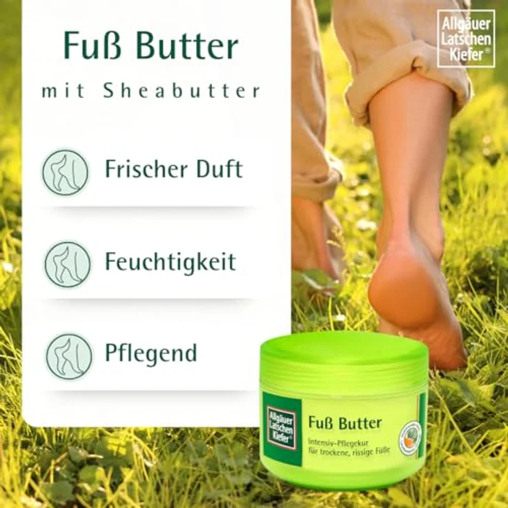 Dr. Theiss Naturwaren GmbH Allgäuer Latschenkiefer Fuß Butter Creme, 200 ml, intensiv pflegend mit Shea Butter und Pflanzenextrakten – Bild 5