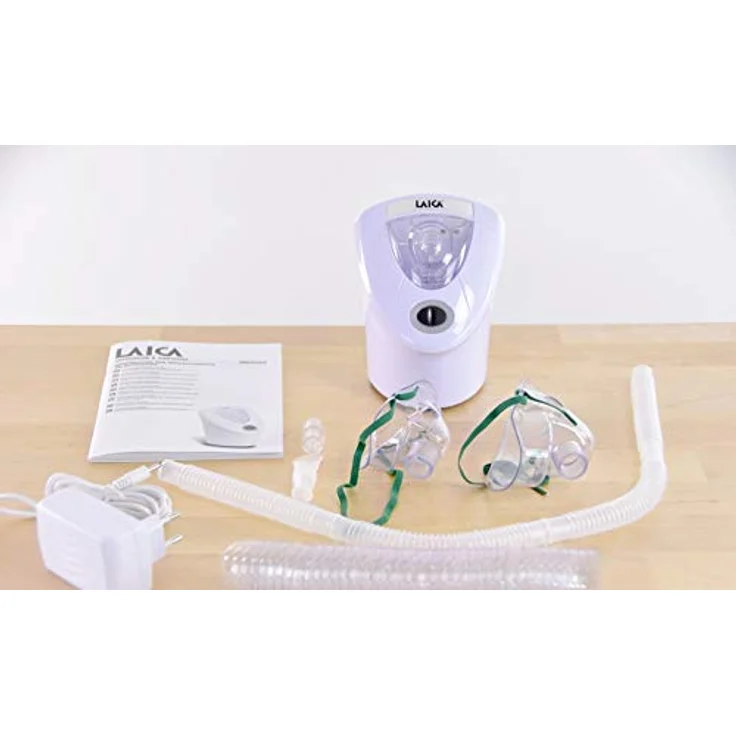 Laica MD6026P, Ultraschall Inhalator für Aerosoltherapie, leise und einfach zu bedienen, weiß – Bild 2