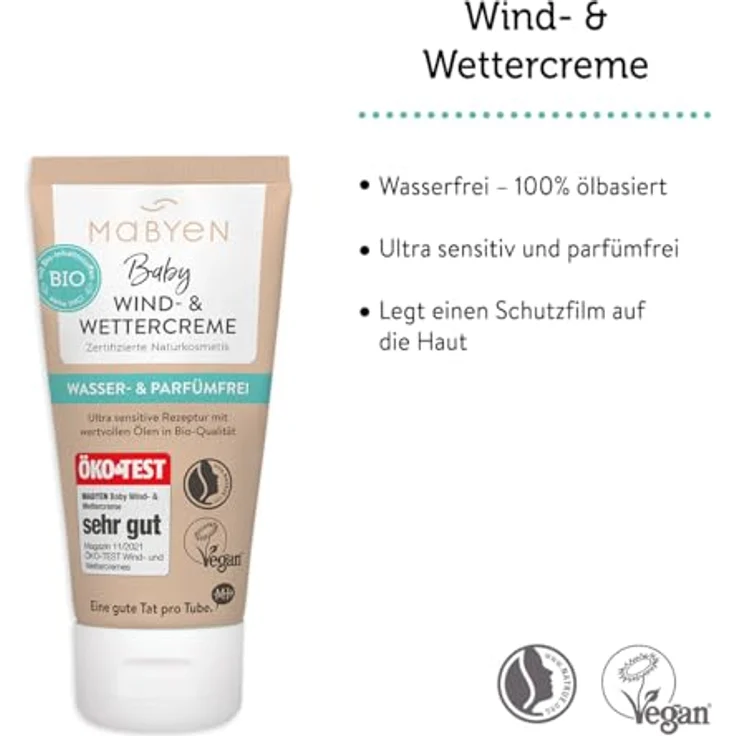 MABYEN Baby Care Wind- & Wettercreme Babygesichtscreme 50 ml – Bild 2