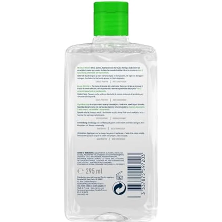 Cerave Millar Cleansing Water Ultra Gentle Gydrating Mizellenwasser 295 ml für alle Hauttypen mit feuchtigkeitsspendender Wirkung gegen Hautunreinheiten – Bild 2