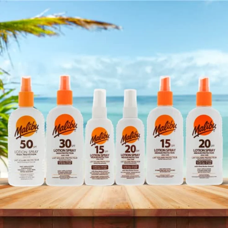 Malibu Lotion Spray Medium Protection, schützender SPF 15 Sonnenschutz für den Körper, 200 ml – Bild 4