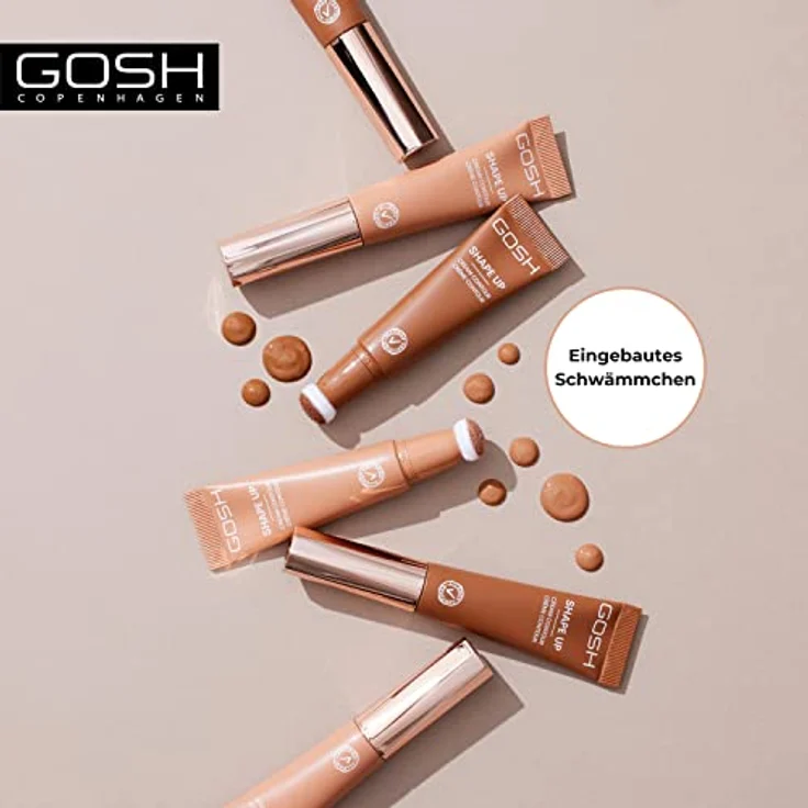 Gosh SHAPE UP #002 Mitteltief, Bronzer für Damen zur Gesichtsmodellierung, vegan, 14 ml – Bild 4