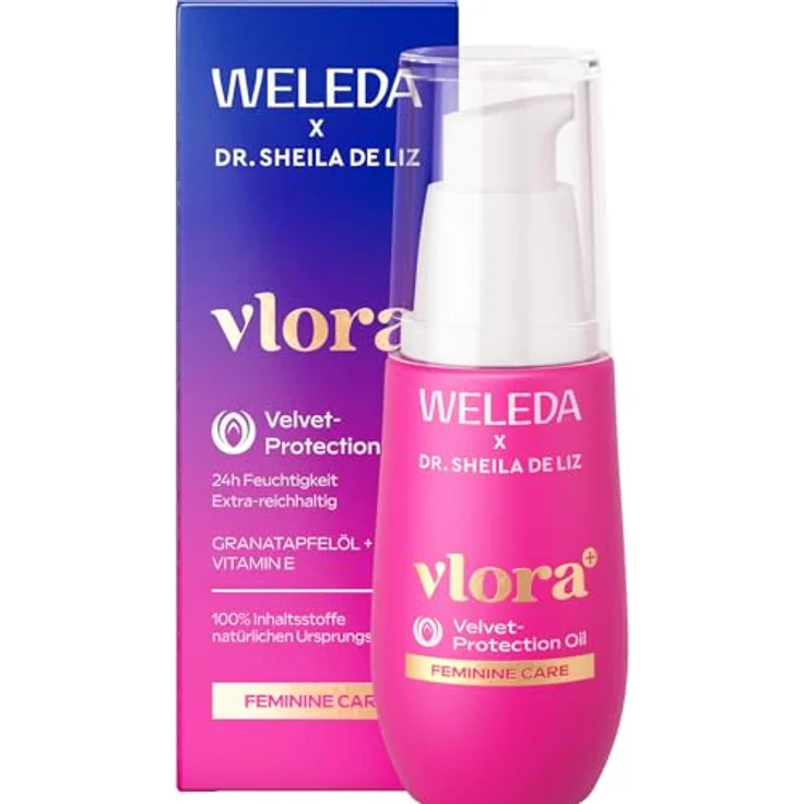 Weleda Vlora+ schützendes Öl für Intimpartien, 30 ml, feuchtigkeitsspendend und hautschützend – Bild 1