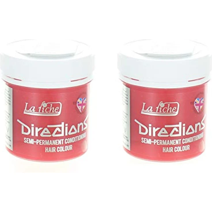 La Riche Directions, semipermanente Haarfarbe Tönung, 2er-Packung mit 88ml Töpfen, vegan und tierversuchsfrei, Pfirsich