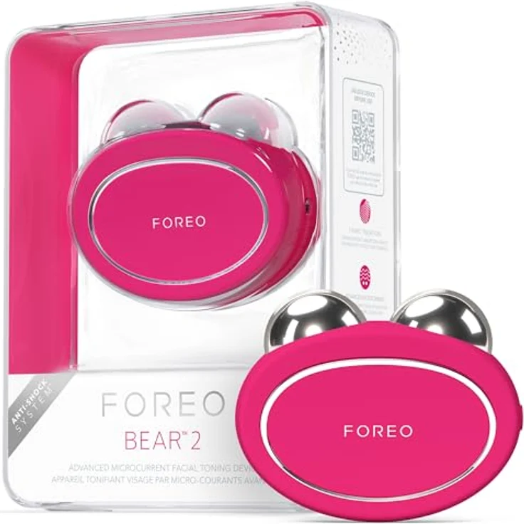 FOREO BEAR 2 Gesichtsmassagegerät mit Mikrostrom, Anti-Aging, Lifting & Toning, fuchsia – Bild 1